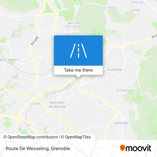 Route De Wesseling map