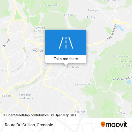 Route Du Guillon map