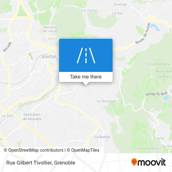 Rue Gilbert Tivollier map