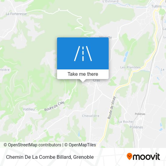 Chemin De La Combe Billard map