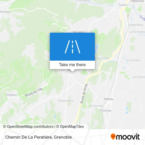 Chemin De La Peratière map