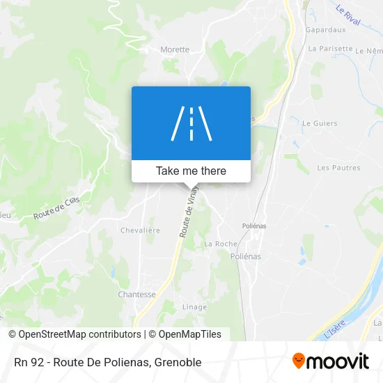 Rn 92 - Route De Polienas map