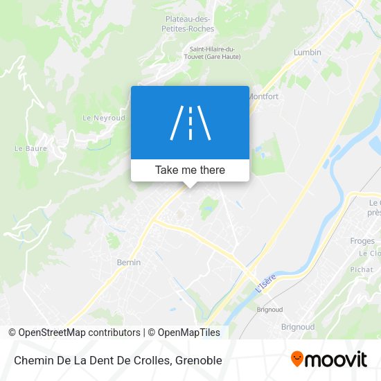 Chemin De La Dent De Crolles map