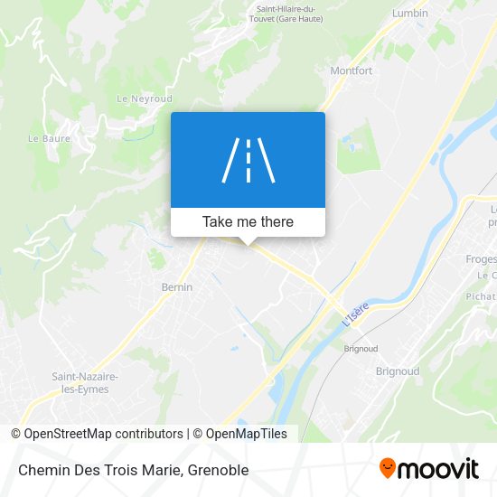 Chemin Des Trois Marie map