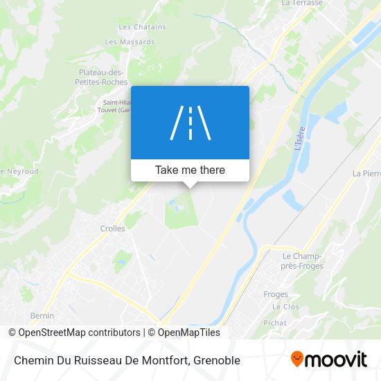 Chemin Du Ruisseau De Montfort map