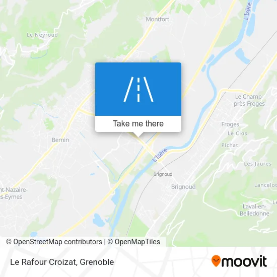 Le Rafour Croizat map