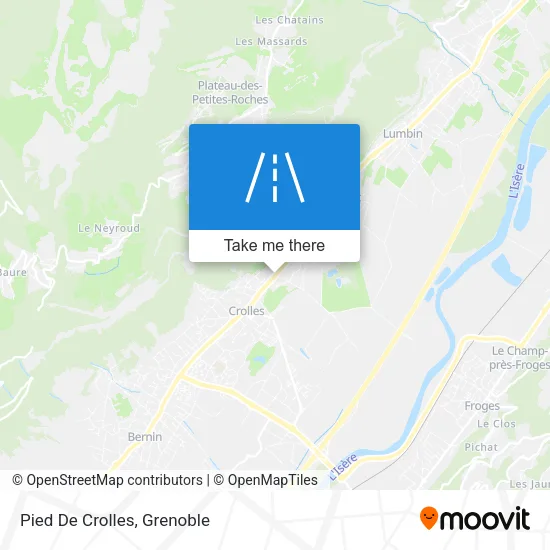 Pied De Crolles map