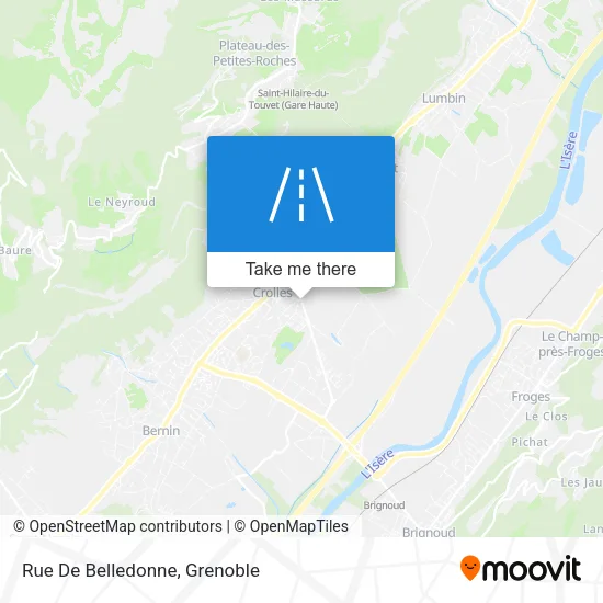 Rue De Belledonne map