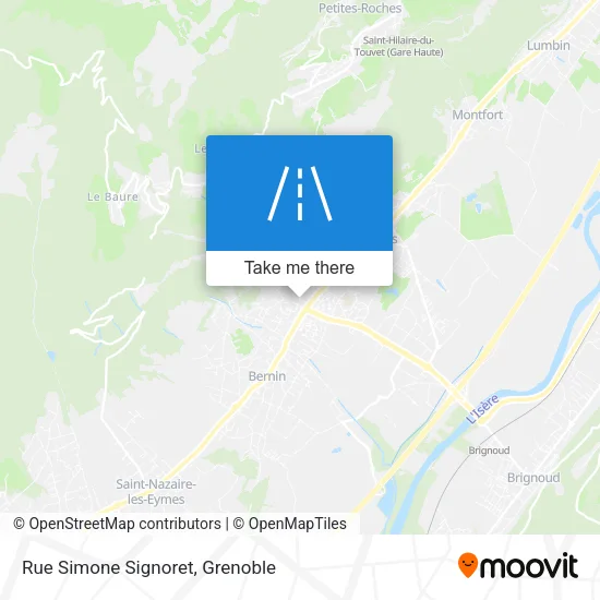 Rue Simone Signoret map