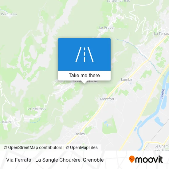 Via Ferrata - La Sangle Chourère map