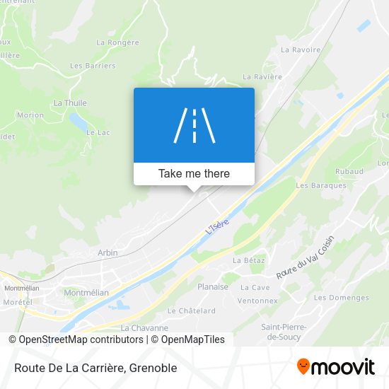 Route De La Carrière map