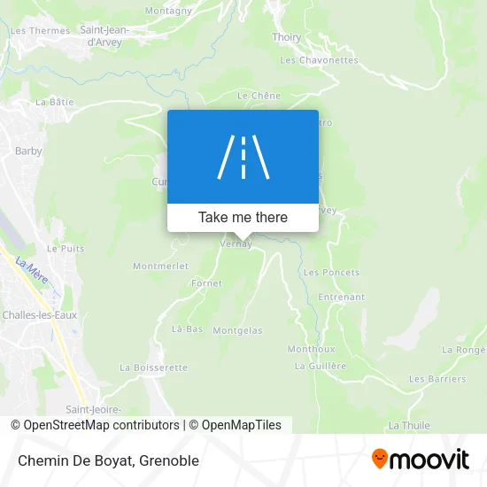 Chemin De Boyat map