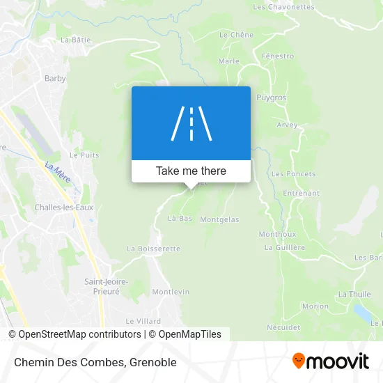 Chemin Des Combes map