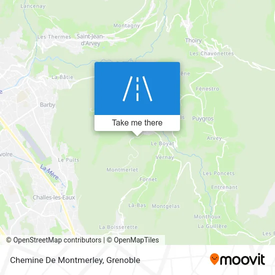 Chemine De Montmerley map