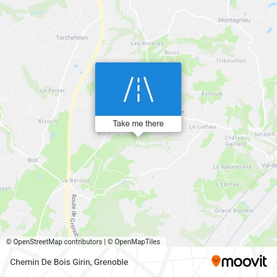 Chemin De Bois Girin map