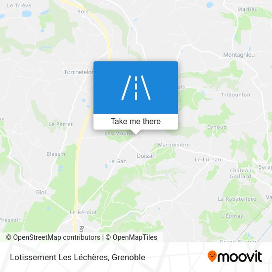 Lotissement Les Léchères map