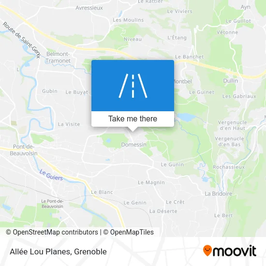 Allée Lou Planes map
