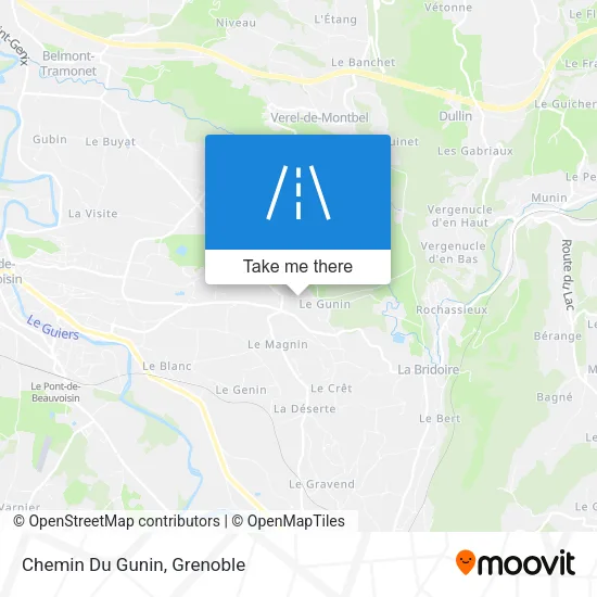 Chemin Du Gunin map