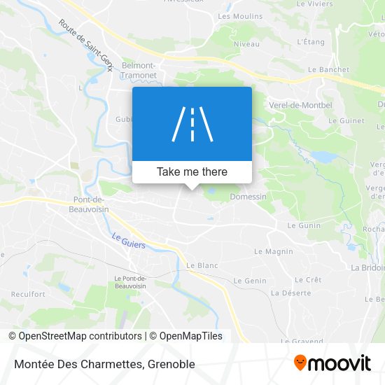 Montée Des Charmettes map