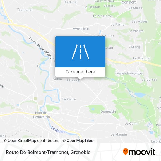 Route De Belmont-Tramonet map