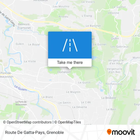 Route De Gatta-Pays map
