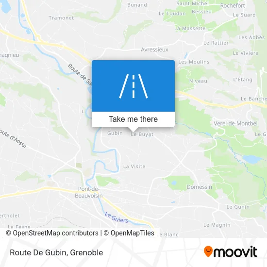 Route De Gubin map