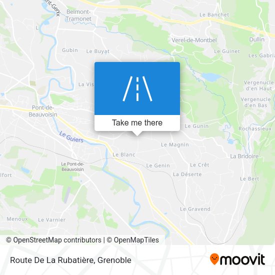 Route De La Rubatière map