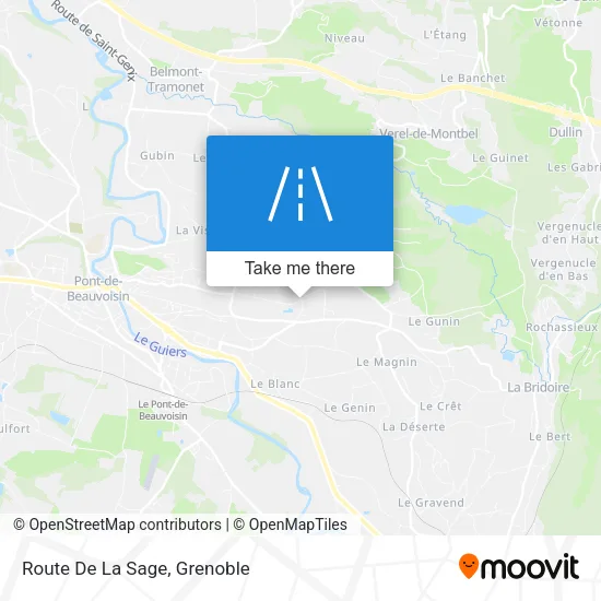Route De La Sage map