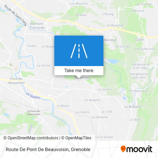 Route De Pont De Beauvoisin map