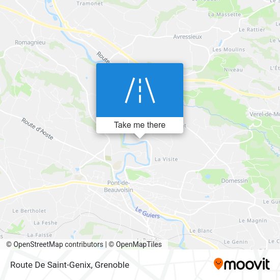 Route De Saint-Genix map