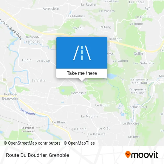 Route Du Boudrier map