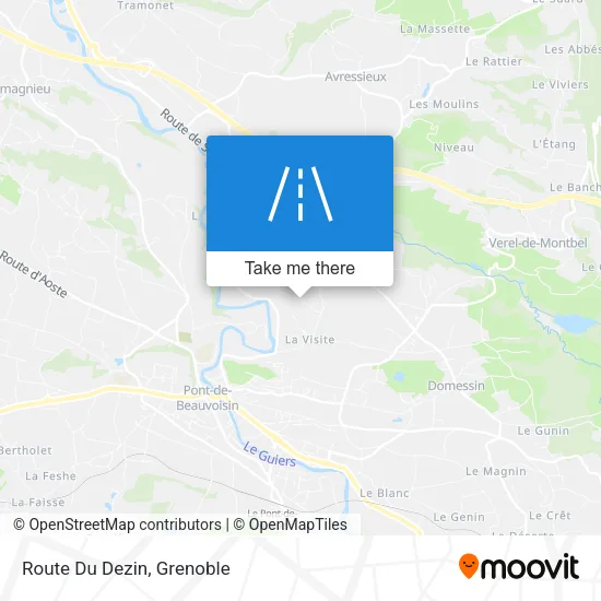 Route Du Dezin map