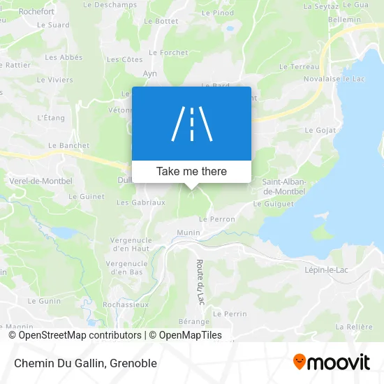 Chemin Du Gallin map