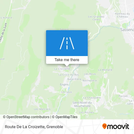 Route De La Croizette map