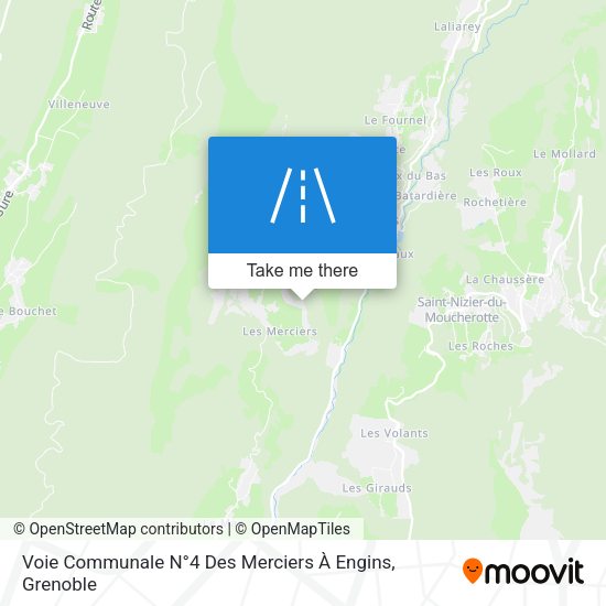 Voie Communale N°4 Des Merciers À Engins map