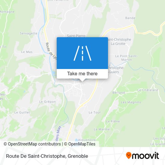 Route De Saint-Christophe map