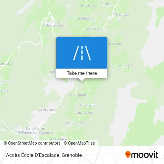 Accès École D'Escalade map