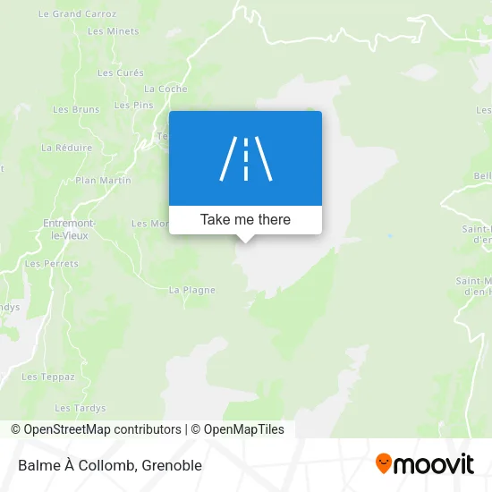 Balme À Collomb map