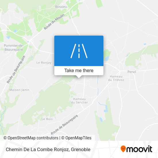 Chemin De La Combe Ronjoz map