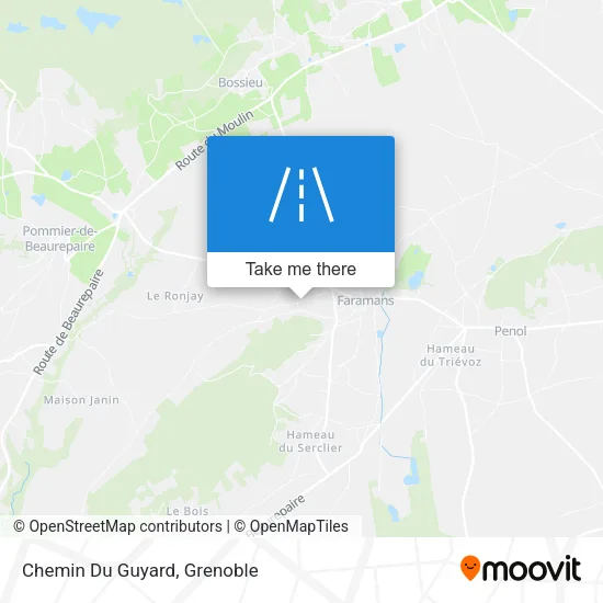 Chemin Du Guyard map