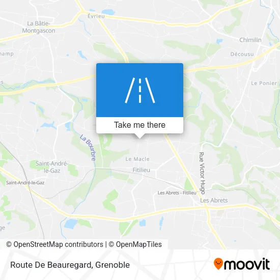 Route De Beauregard map