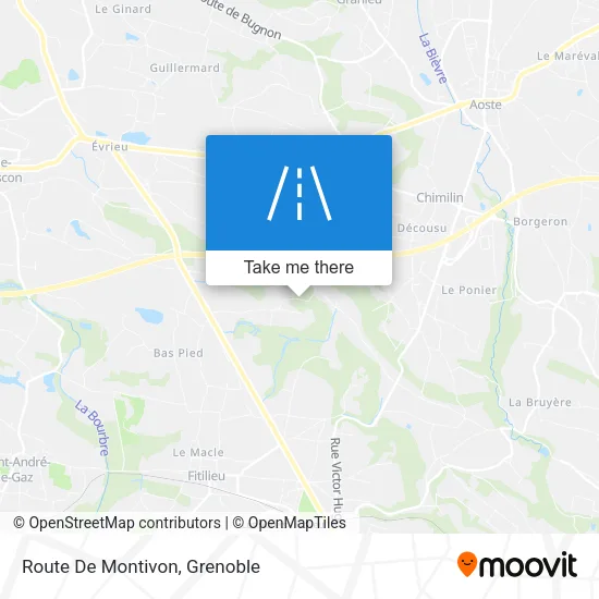 Route De Montivon map