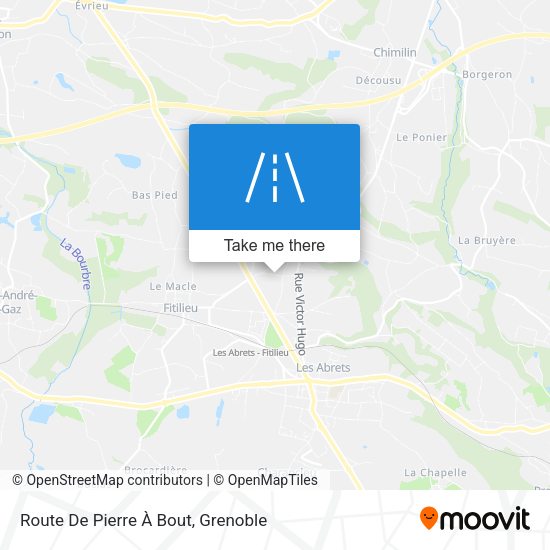 Route De Pierre À Bout map