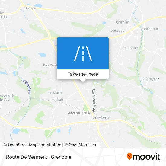 Route De Vermenu map