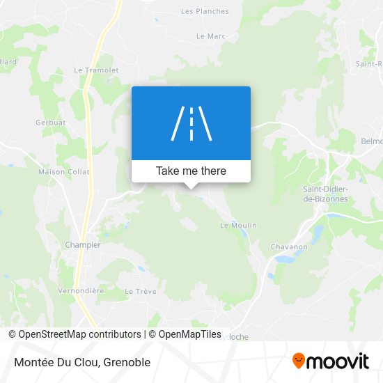 Montée Du Clou map