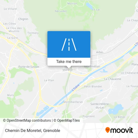 Chemin De Moretel map