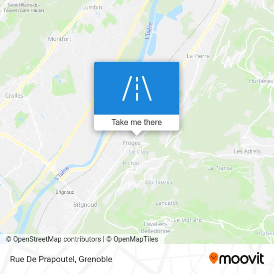 Rue De Prapoutel map