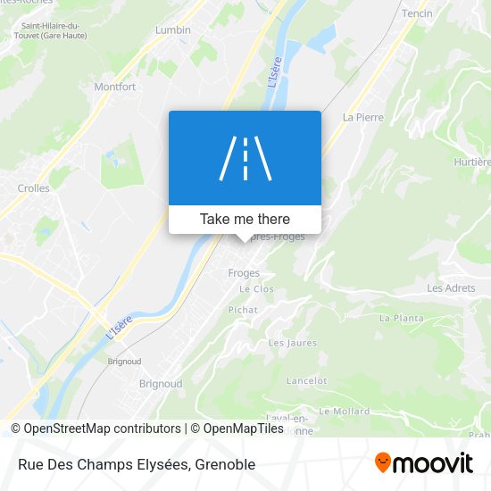 Rue Des Champs Elysées map