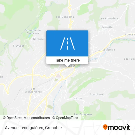 Avenue Lesdiguières map