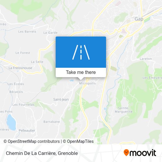 Chemin De La Carrière map